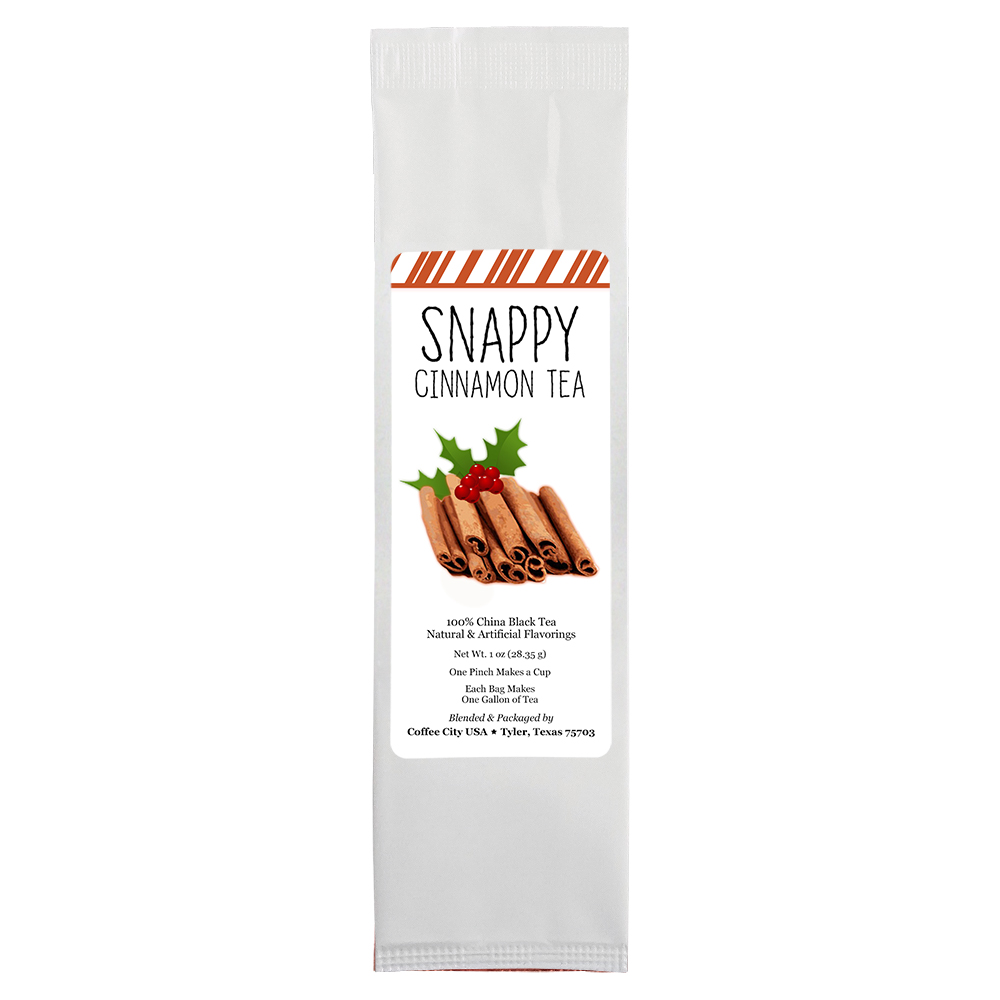 Holiday Tea 28/1oz bag Loose Leaf Snappy Cinnamon