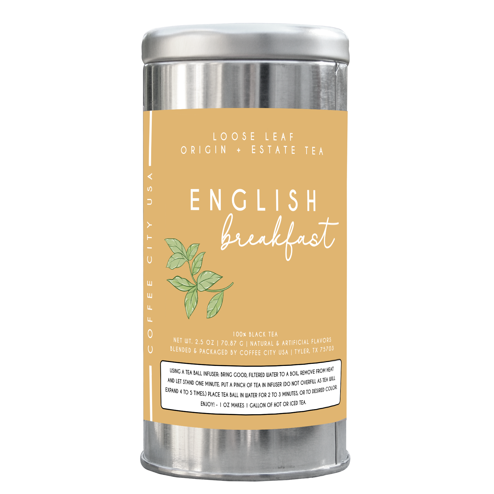 Color Time Tea 6/2.5oz {Origin + Estate} Silver Tin